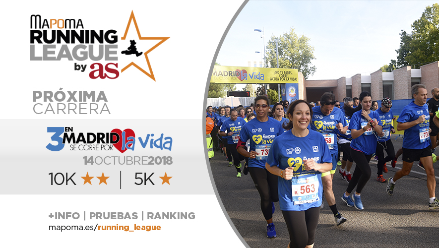 En Madrid Se corre por la Vida: Segunda carrera de la Mapoma Running League