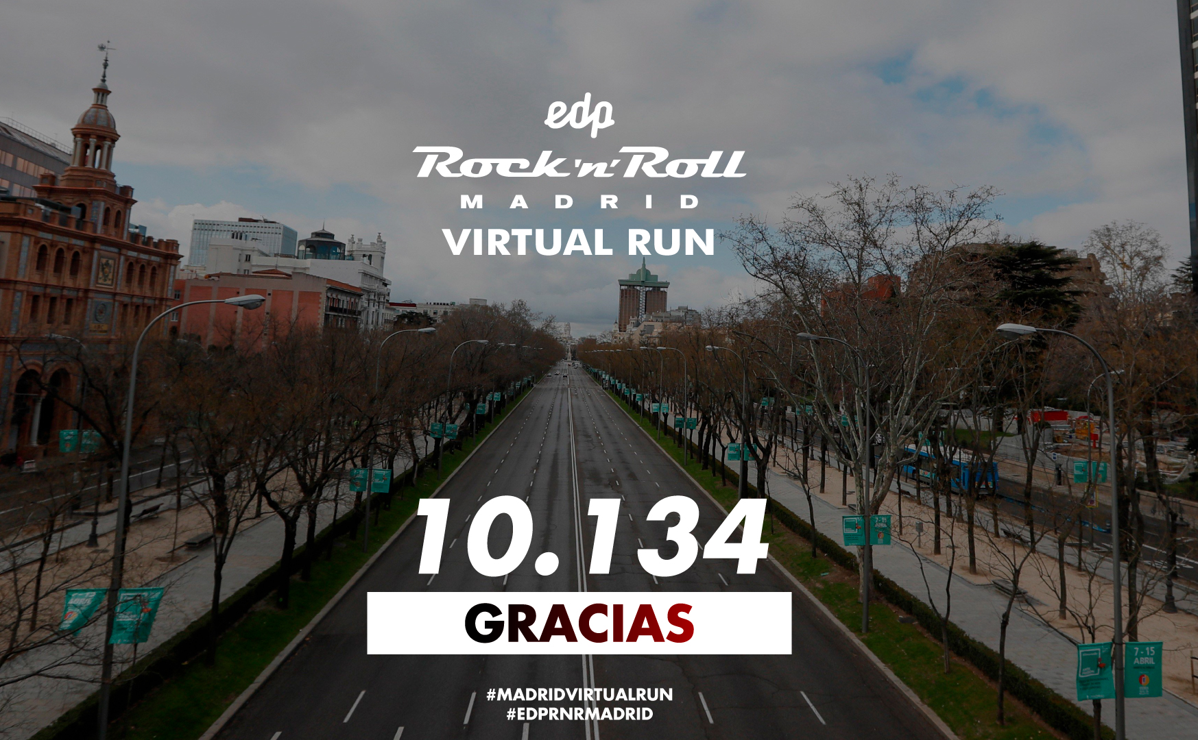 ¡La EDP Rock ‘n’ Roll Madrid VIRTUAL RUN bate un récord histórico con más de 10.000 inscritos!
