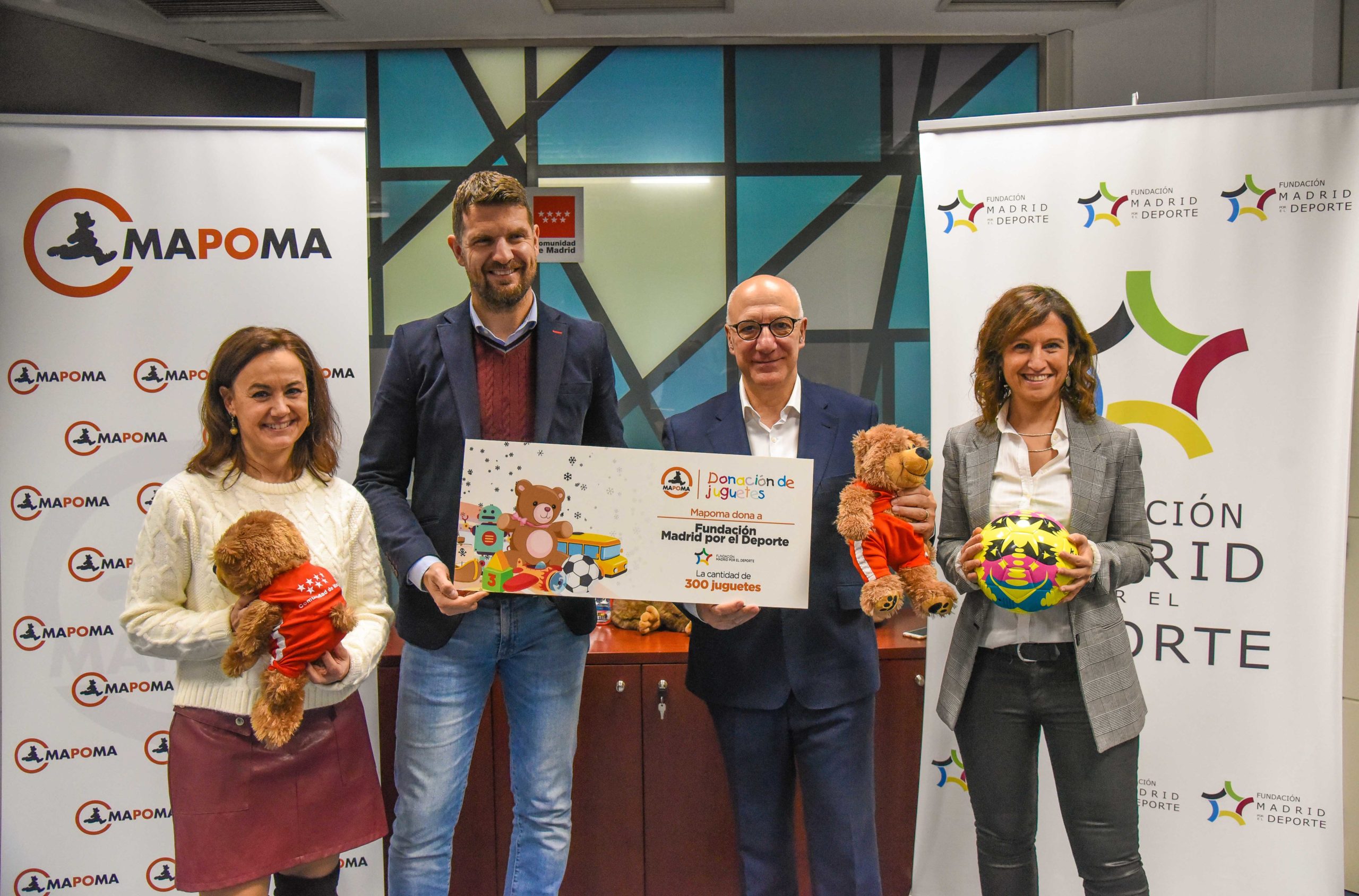 Mapoma donará 300 juguetes a la Fundación Madrid Por el Deporte